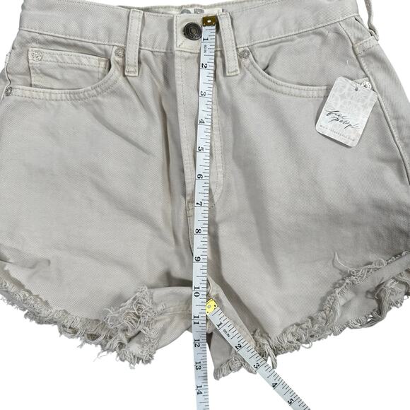 Free People Women's Lasso White Denim Shorts Size 25 $78 - Picture 5 of 10